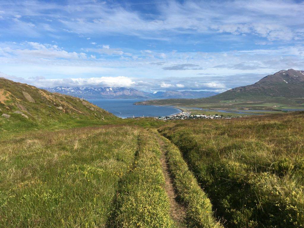 Landschap IJsland tijdens wandeling