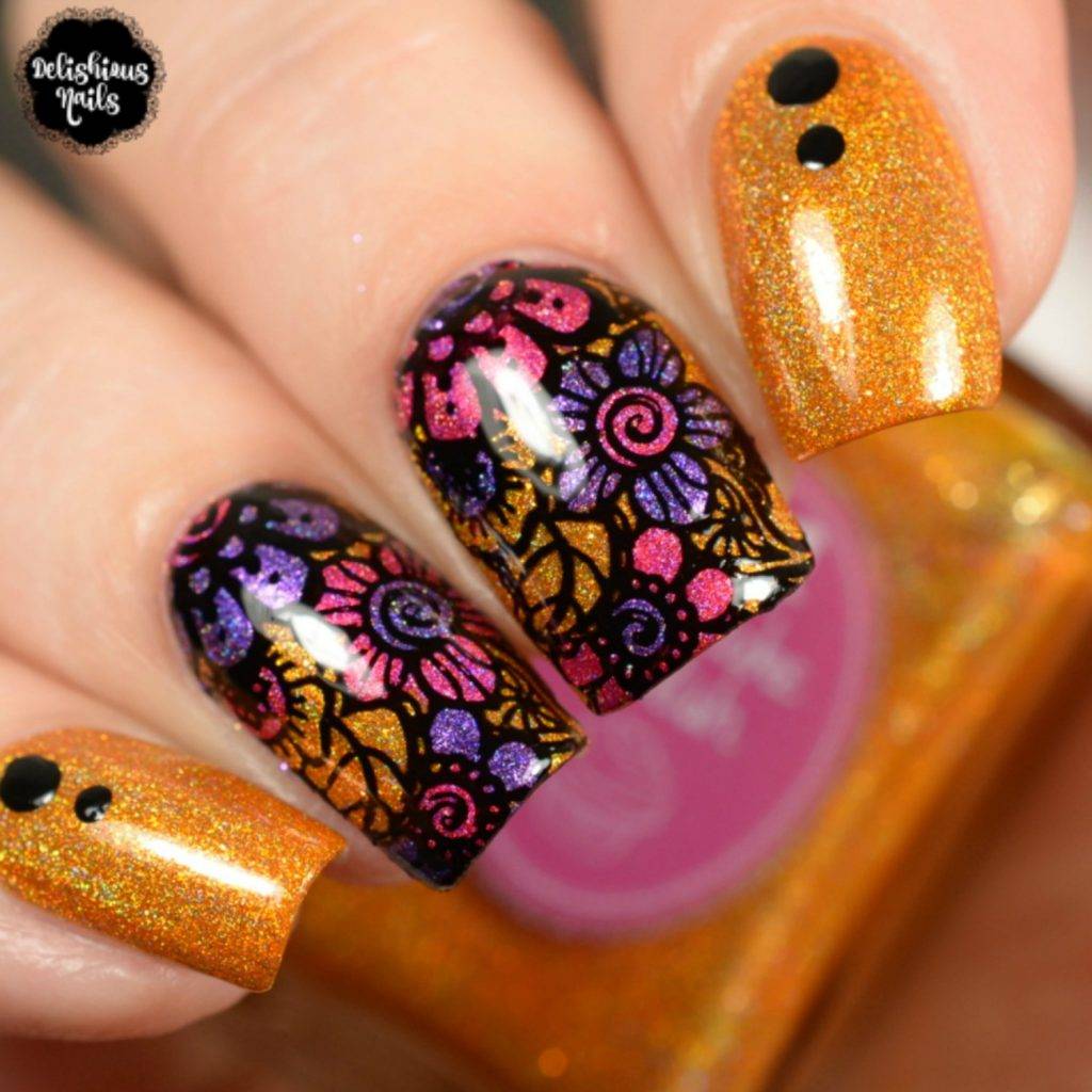 Cupcake Polish Shut Your Tulips Nailart