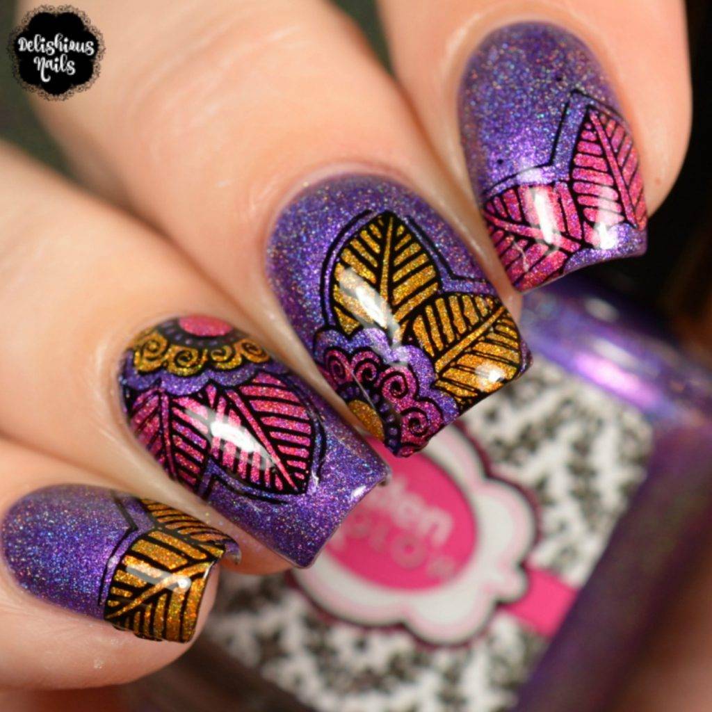Glisten Glow Kiss My Tulips Nailart